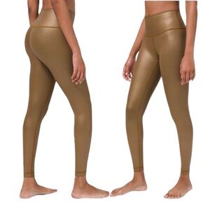 Lululemon Wunder Under High-Rise Tight Matte Copper Foil Full Length W5BNJS Yoga